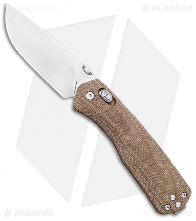 The James Brand The Carter XL Ambi-Slider Knife OD Green Micarta (3.25" Satin) 