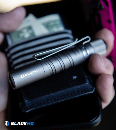 Olight I3T EOS Titanium Flashlight | 180 Lumens | Blade HQ
