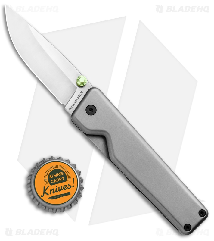 ●THE FAQULTEE James The Chapter - Titanium Frame Lock Knife | Gray + Satin