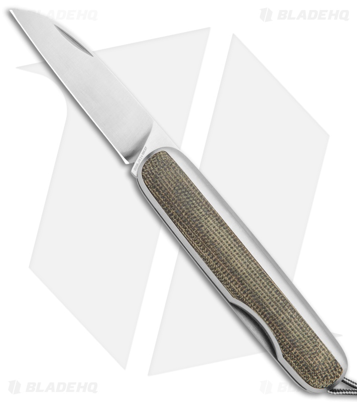 The James Brand The Pike Slip Joint Knife OD Green Micarta (2.25" Satin)