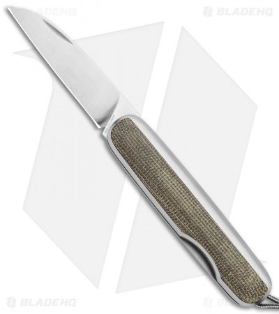 The James Brand The Pike Slip Joint Knife OD Green Micarta (2.25" Satin)