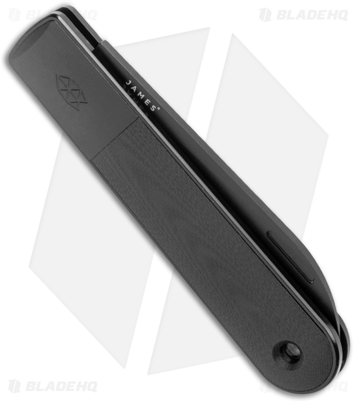The James Brand Wayland Slip Joint Knife Black G-10 (3" Black)