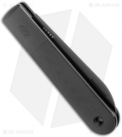 The James Brand Wayland Slip Joint Knife Black G-10 (3" Black)