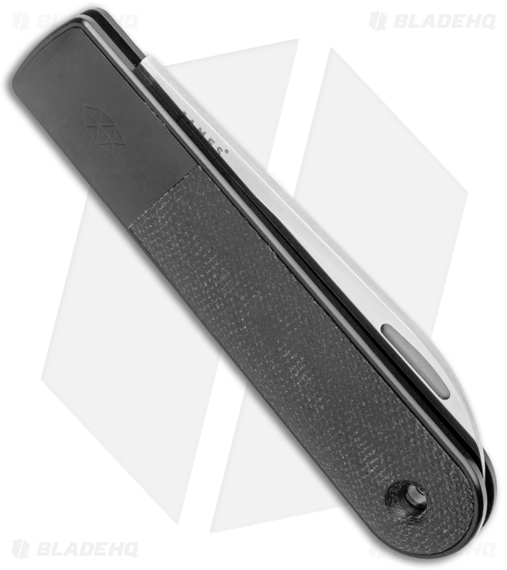 The James Brand Wayland Slip Joint Knife Black Micarta  (3" Satin)
