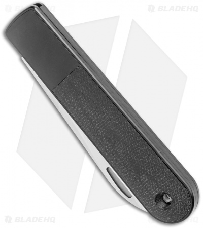 The James Brand Wayland Slip Joint Knife Black Micarta  (3" Satin)
