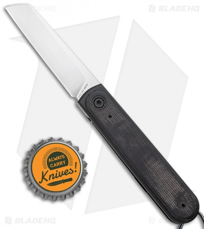 James The Duval- Frame Lock Knife | Black Micarta + Satin | Blade HQ