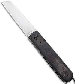 The James Brand Duval Liner Lock Knife Black Micarta (2.7" Satin) 