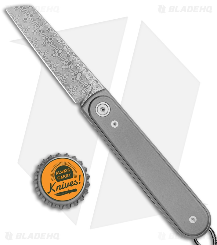 James The Duval- Frame Lock Knife | Titanium + Damascus | Blade HQ