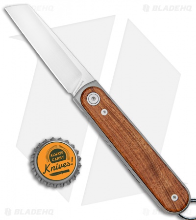 【James Deakin】 【純銀ハンドル】ロココの ティーナイフ 6本 James The Duval- Frame Lock Knife | Rosewood + Satin | Blade HQ