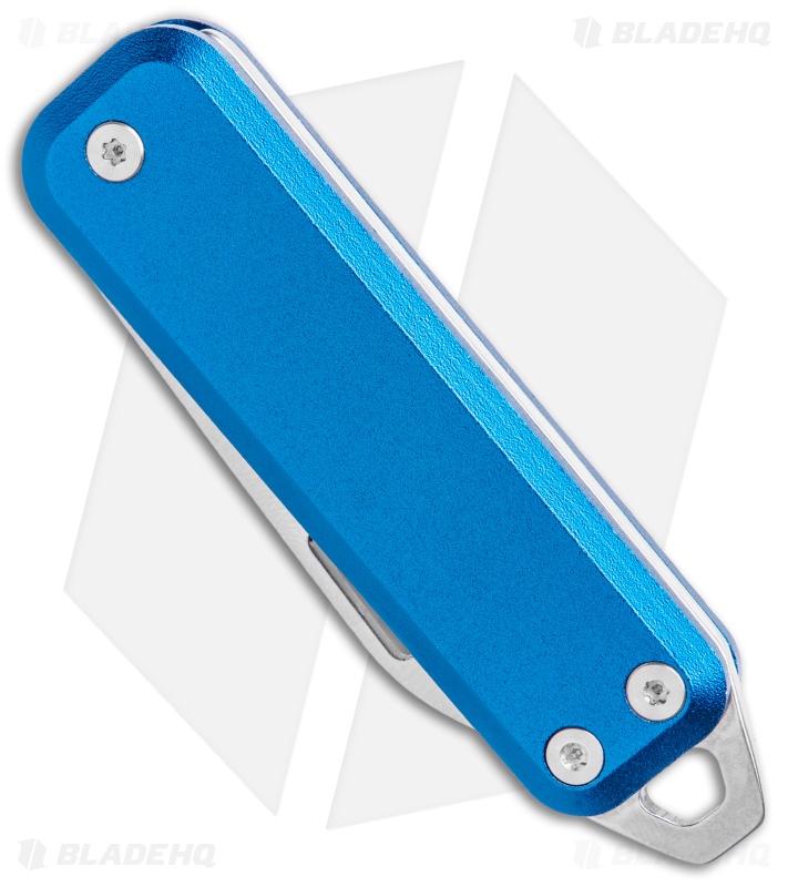 The James Brand The Elko Slip Joint Keychain Knife Cerulean Blue (1.6" Satin)