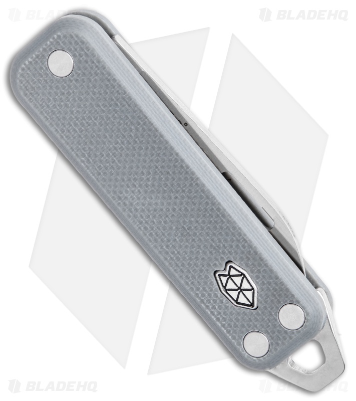 The James Brand The Elko Slip Joint Keychain Knife Primer Gray G-10 (1.6" Satin)
