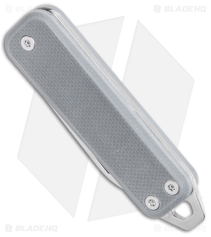 The James Brand The Elko Slip Joint Keychain Knife Primer Gray G-10 (1.6" Satin)