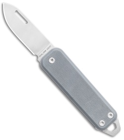 The James Brand The Elko Slip Joint Keychain Knife Primer Gray G-10 (1.6" Satin)