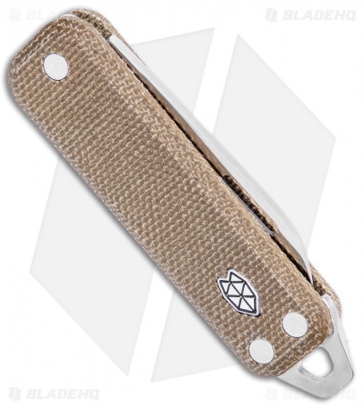 The James Brand The Elko Slip Joint Keychain Knife OD Green Micarta (1.6" Satin)