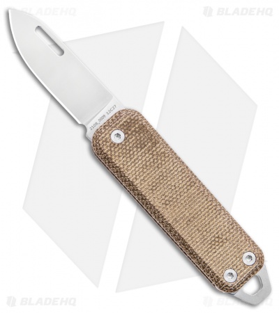 The James Brand The Elko Slip Joint Keychain Knife OD Green Micarta (1.6" Satin)