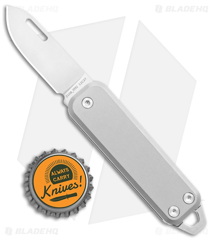 The James Brand The Elko Slip Joint Keychain Knife Titanium (1.6" Satin)