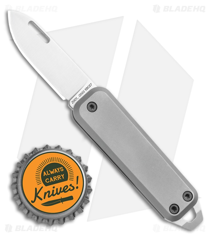The James Brand The Elko Slip Joint Keychain Knife Titanium (1.6" Satin)