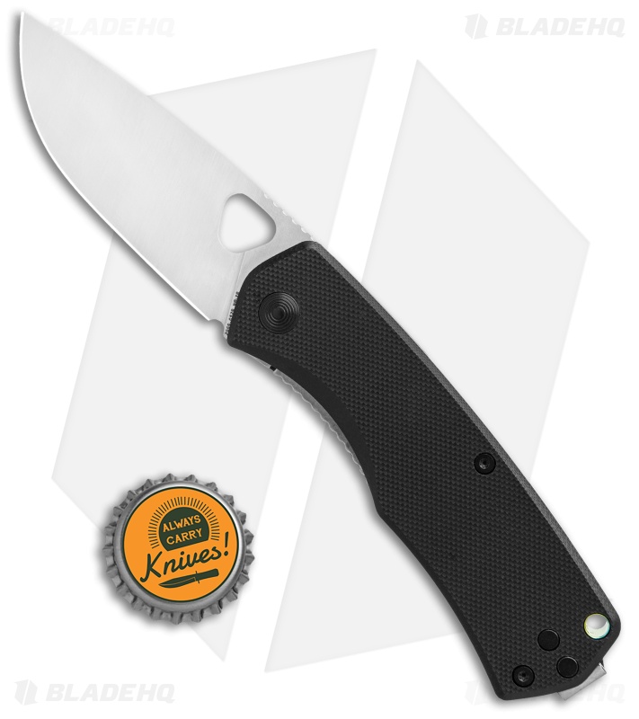 The James Brand The Folsom Liner Lock Knife Black G-10 Deep Carry (2.75" Satin)