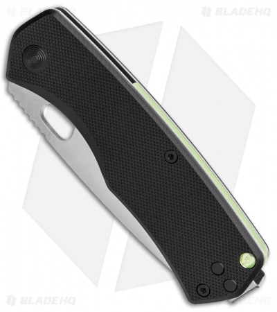 The James Brand The Folsom Liner Lock Knife Black G-10 Deep Carry (2.75" Satin)