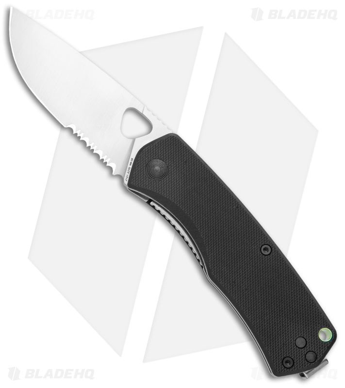 The James Brand The Folsom Liner Lock Knife Black G-10 (2.75" Satin Serr)