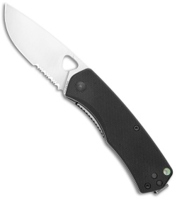 The James Brand The Folsom Liner Lock Knife Black G-10 (2.75" Satin Serr)