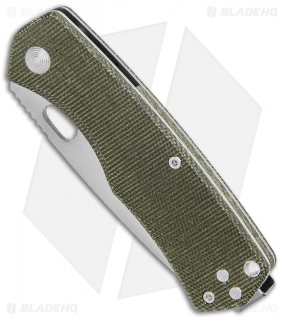 The James Brand The Folsom Liner Lock Knife OD Green Micarta (2.75" Satin VG-10)