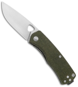 The James Brand The Folsom Liner Lock Knife OD Green Micarta (2.75" Satin VG-10)