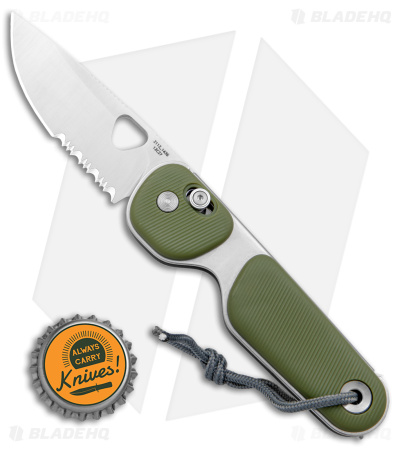 The James Brand The Redstone Slide Lock Knife OD Green/Stainless (2.5" Satin)