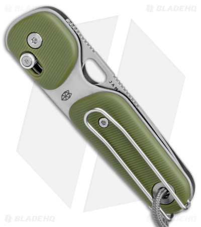 The James Brand The Redstone Slide Lock Knife OD Green/Stainless (2.5" Satin)