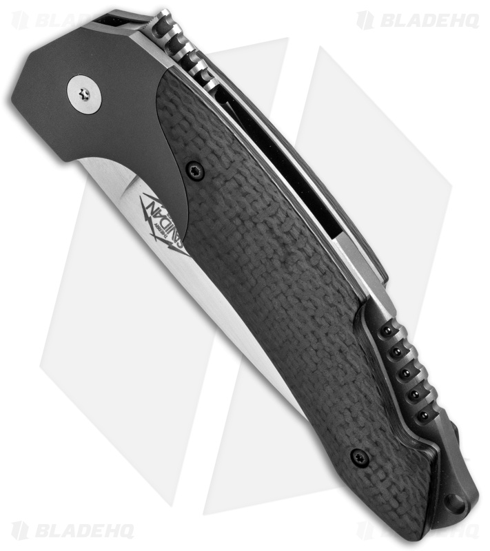 Savidan Knives Custom Maximus Frame Lock Knife Carbon Fiber (3.6" Satin)