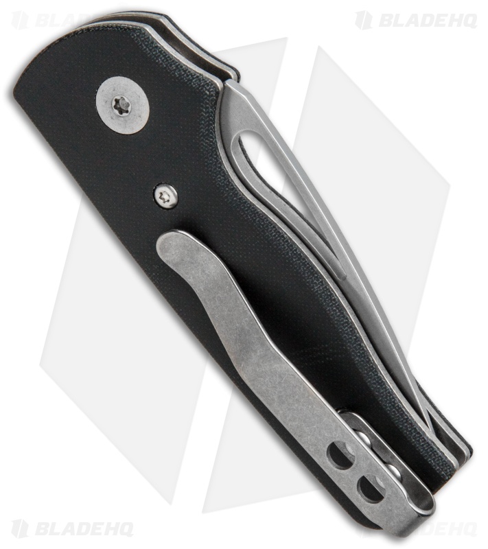 Three Rivers Manufacturing Atlas Slip Joint Knife Black Linen Micarta