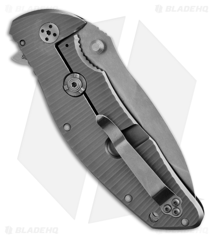Dendra Tiger Jump Flipper Folding Knife (3.75" Stonewash Plain)