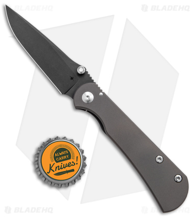 Toor Knives Merchant 2.0 Frame Lock Knife Bronze Titanium (3.4" Black) 