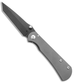 Toor Knives Merchant 2.0 Tanto Frame Lock Knife Stone Titanium (3.4" Black) 