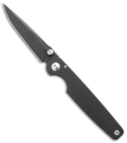 Toor Knives Suitor Frame Lock Knife Shadow Black Titanium (3" Black)