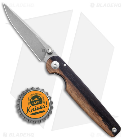 Toor Knives Suitor Frame Lock Knife Ebony/Titanium (3" SW)