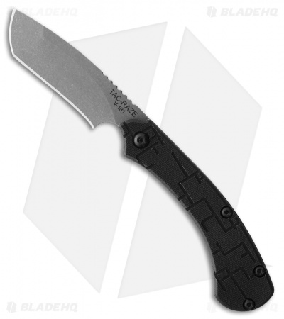 TOPS Knives Tac-Raze Folding Knife Black G-10 (3.25" Gray) TRAZ-01