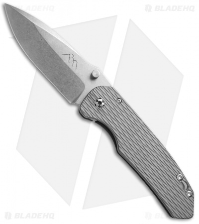 Three Sisters Forge Gorgon Frame Lock Knife Titanium (4" Stonewash) TSF