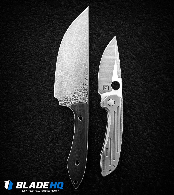 TuffKnives Geoff Blauvelt Custom Catalyst V Frame Lock Knife (3.5" Acidwash)