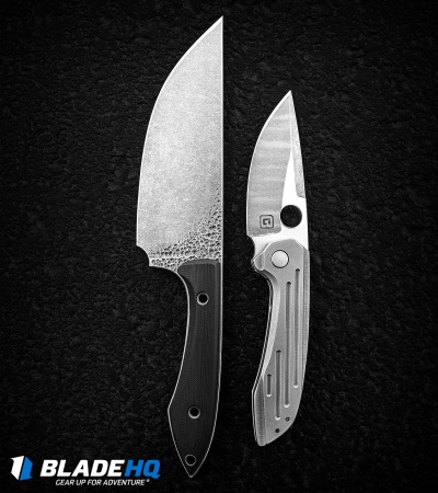 TuffKnives Geoff Blauvelt Custom Catalyst V Frame Lock Knife (3.5" Acidwash)