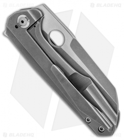 TuffKnives Geoff Blauvelt Custom Concept Knife Cross Cut Ti (3.5" Two-Tone)