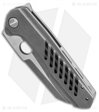 TuffKnives Geoff Blauvelt Custom Concept Knife Cross Cut Ti (3.5" Two-Tone)