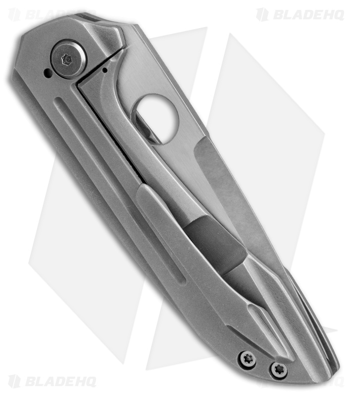 TuffKnives Geoff Blauvelt Custom Catalyst V Frame Lock Knife (3.5" Acidwash)