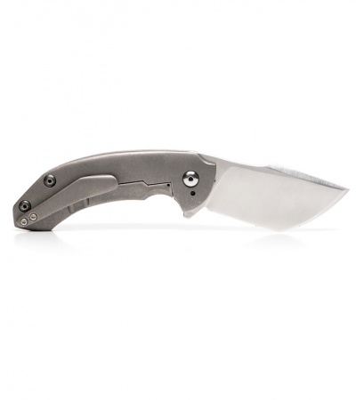 TuffKnives Custom Tanic Titanium Flipper Knife - Harpoon HQ1