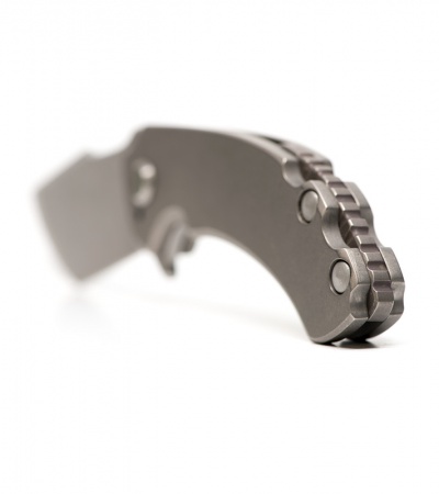 TuffKnives Custom Tanic Titanium Flipper Knife - Techni-Tanic
