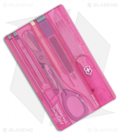 Victorinox Swiss Army Swisscard Classic Translucent Pink 53930