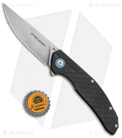 Viper Knives Anso Orso Liner Lock Knife Carbon Fiber (3.3" Stonewash) V5968FC