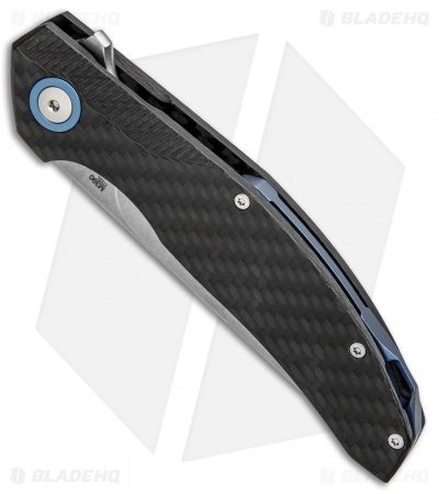 Viper Knives Anso Orso Liner Lock Knife Carbon Fiber (3.3" Stonewash) V5968FC