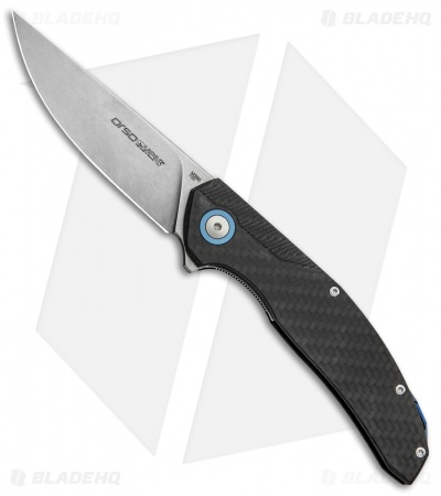 Viper Knives Anso Orso Liner Lock Knife Carbon Fiber (3.3" Stonewash) V5968FC