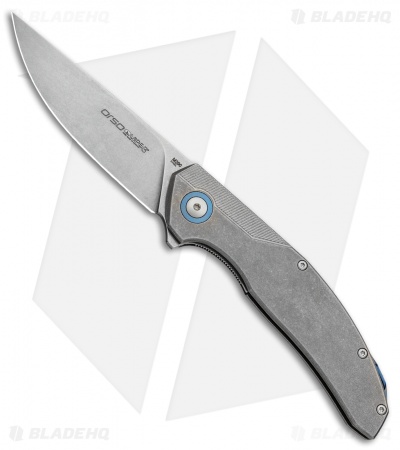 Viper Knives Anso Orso Liner Lock Knife Titanium (3.3" Stonewash) V5968TI